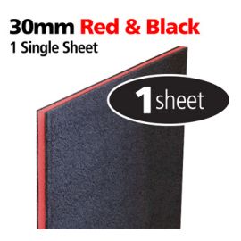 FastCap KAIZEN-FOAM-30BR 1-1/8-in (30mm) Foam - Black/Red