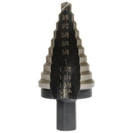 Klein  59009 9T High-Speed Steel Step-Drill Bit 1/8" Depth