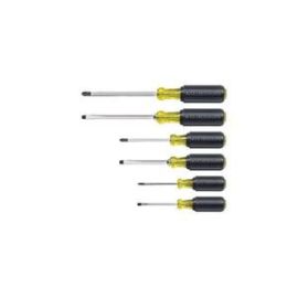 Klein 85074 Screwdriver Set, 6-Pc. Cushion-Grip Assortment