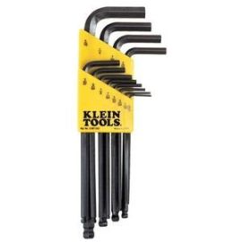 Klein BLMK10 Hex Key Set L-Style Ball-End Metric 1-1/2-10 mm 9-Piece