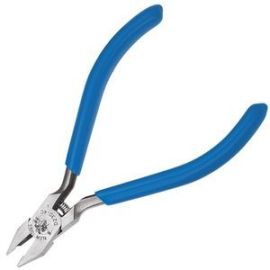 Klein D230-4C 4 inch Electronics Midget Diagonal-Cutting Pliers Nickel Ribbon Wire Cutters