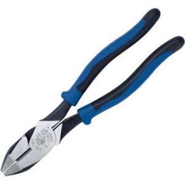 Klein J2000-9NE 9" Journeyman High-Leverage Side-Cutting Pliers - Heavy-Duty Cutting