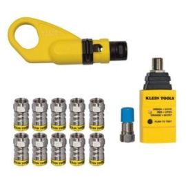 Klein VDV002-820 Coax Push-On Connector Installation & Test Kit