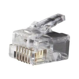 Klein  VDV826-600RJ11 6P6C Telephone Plug, 25 Pack