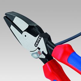 Knipex 09 12 240 SBA 9.5-Inch Ultra-High Leverage Lineman's Pliers with Fish Tape Puller and Crimper