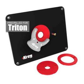 Kreg PRS4034 Precision Router Table Insert Plate - Predrilled for Triton