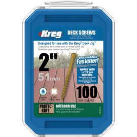 Kreg SDK-C2W-100 2 Inch 8 Coarse Protec-Kote Deck Screw 100ct