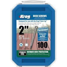 Kreg Tool Kreg SDK-C2SS-100 Stainless Deck Screws 100 Count