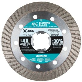 Makita E-07216 X‑LOCK 4‑1/2" Turbo Rim Diamond Blade for Masonry Cutting