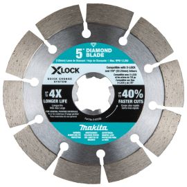 Makita E-07238 X‑LOCK 5" Segmented Diamond Blade for Masonry Cutting