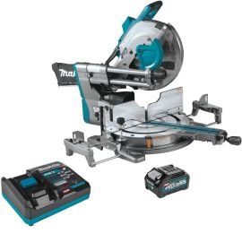 Makita GSL04M1 40V max XGT® Brushless Cordless 12" Dual‑Bevel Sliding Compound Miter Saw Kit, AWS® Capable (4.0Ah)