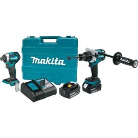 Makita XT268T 18V LXT Brushless Li-Ion Cordless 2 PC. Combo Kit (5.0Ah)