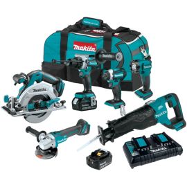 Makita XT616PT 18V LXT® Li‑Ion Brushless Cordless 6‑Pc. Combo Kit (5.0Ah) | Dynamite Tool