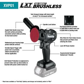 Makita XVP01ZB 18V LXT® Lithium‑Ion Sub‑Compact Brushless Cordless 3" Polisher / 2" Sander BARE TOOL