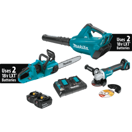 Makita XT276PTX 18V X2 (36V) LXT Brushless Li-Ion 2 PC. Cordless Combo Kit w/ Brushless Angle Grinder