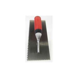 Marshalltown NT671 Notched Trowel-1/4 X 1/4 X 1/4 SQ-Soft Grip Handle