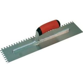 Marshalltown NT697 Soft Grip Handle 16 X 4 Notched Trowel 1/4 X 1/4 X 1/4 Square