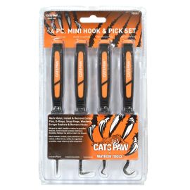 Mayhew 60003 4 PC MINI HOOK & PICK SET (OAL 6-1/2-inches) | Dynamite Tool