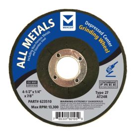 Mercer 623510 Type 27 Depressed Center Grinding Wheels | Dynamite Tool 