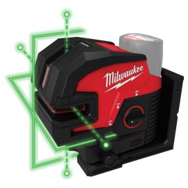 Milwaukee 3624-20 M12 Green Laser Cross Line & 4 Points - Bare Tool