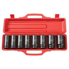 Tekton 4889 3/4 Inch Drive Deep 6-Point Impact Socket Set, 8-Piece (27-38 mm)