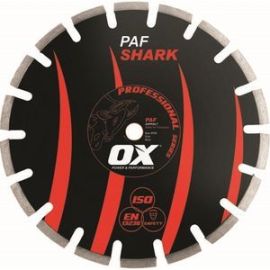 OX OX-PAF-14 Professional Asphalt 14'' Walk-Behind Saw Diamond Blade - 1'' bore