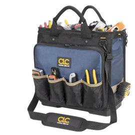 CLC PB1543 17″ MOLDED BASE MULTI-COMPARTMENT TECHNICIAN’S TOOL BAG – 54 POCKET