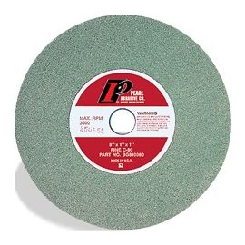 Pearl 870448 BG61060 Green SC Bench Grinding Wheels for Metal, 6" x 1" x 1", Type 1 Shape