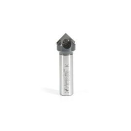 Amana Tool RC-45712 In-Tech Insert Carbide V Groove 90 Deg x 11/16 D x 21/64 CH x 1/2 Inch SHK Single Flute Router Bit