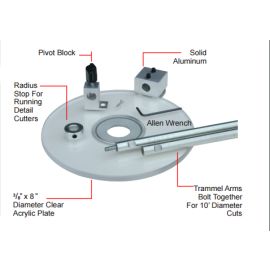 Rousseau 3502 Circle Cutter Base Plate