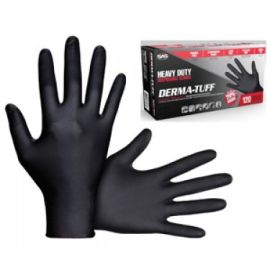 SAS Safety 66585 Derma-Tuff Heavy Duty Disposable 6-mil Nitrile Gloves - XX-Large 120/box | Dynamite Tool