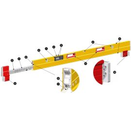 Stabila 37500 TECH 106 T Digital Plate Level 7'–12' w/carrying case (Limited-edition)