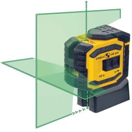 Stabila 03185 LAX300G Green Beam Cross Line Plus Plumb Dots Laser Level