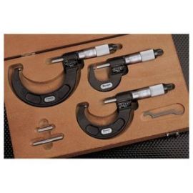 Starrett ST216AXRLZ Set 0-3 inch Grad Carbide Faces Ratchet Stop Lock Nut w/ Standards, in case