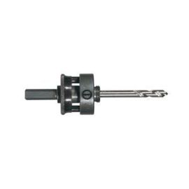 Starrett XA10 Quick Hitch, Hole Saw Arbor, Carbide drill, fits saw diam 1 1/4"-8-9/32", 3/8" chuck