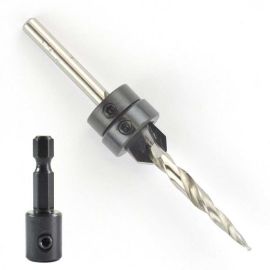 Big Horn 18916 # 8 Complete Countersink W/Taper Drill & Quick-Change 1/4 Inch Hex Shank Adapter From W.L. Fuller (C5M)