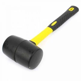 Big Horn 19298 16oz Rubber Mallet with Fiberglass Handle