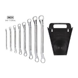 Tekton WBE23408-D 45-Degree Offset Box End Wrench Set, 8-Piece (1/4 - 1-1/4 in.) - Holder