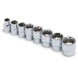 Titan 15202 8pc 3/8" Dr. Metric Spline Socket Set