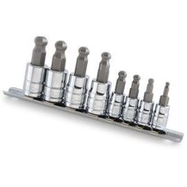 Titan 16114 8 Pc. 3/8in Dr. Metric Ball Tip Hex Bit Socket Set