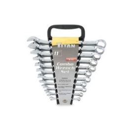 Titan 17311 11pc. Polished SAE Combo Wrench Set