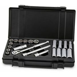 Titan 68201 22-pc 3/8-in. Dr. Metric Socket Set