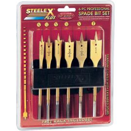 Woodstock D2052 Steel-X Plus 6 pc. TiN Coated Spade Bit Set