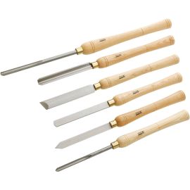 Woodstock D2304, 6 Pc. Deluxe HSS Lathe Chisel Set |Dynamite Tool