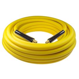 Coilhose YB61004Y Yellow Belly PVC Hybrid Hose, 3/8 ID x 100', 1/4" MPT